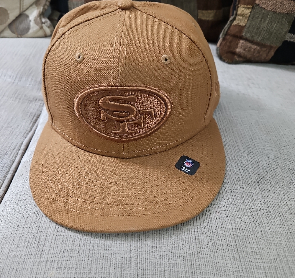 Tan NFL Cap with Embroidered Logo